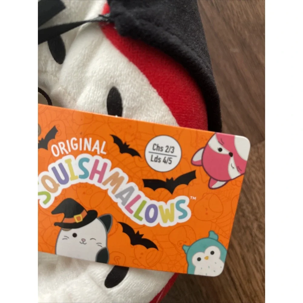 SQUISHMALLOWS Vampire Owl Limited Edition  Slippers Sz 2/3 Youth NEW